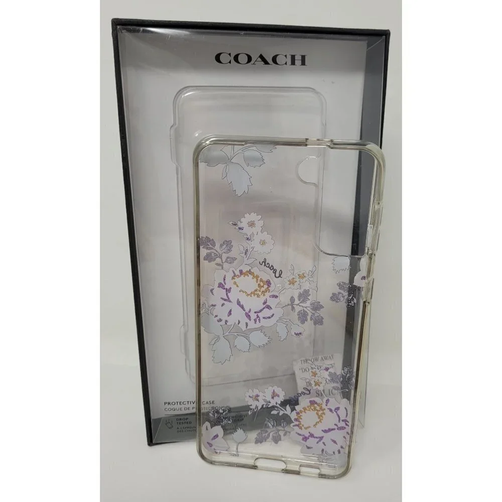 Coach Protective Case for Samsung Galaxy S21+ 5G / S21 Plus Moody Floral Purple - Picture 5 of 5